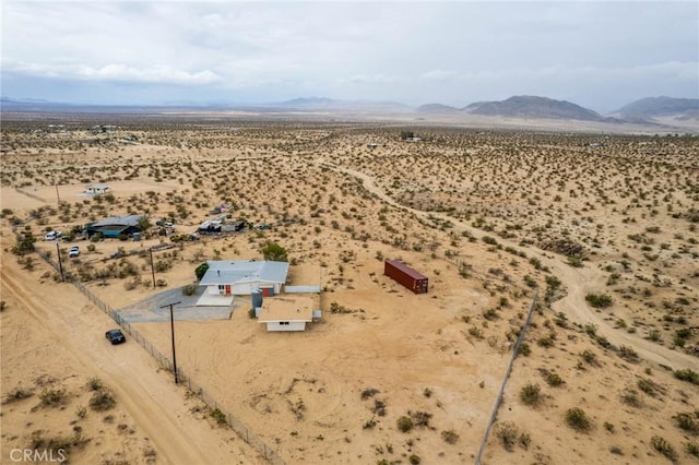 52024 Nehlsen Rd, Johnson Valley, CA 92285 - bird's eye view featuring a mountain view, a desert view, and a rural view