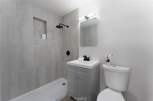 52024 Nehlsen Rd, Johnson Valley, CA 92285 - full bath featuring toilet, vanity, and a tile shower
