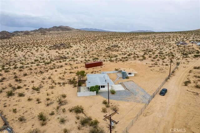 52024 Nehlsen Rd, Johnson Valley, CA 92285 - bird's eye view featuring a mountain view, a rural view, and view of desert