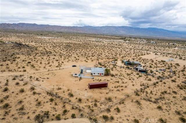 52024 Nehlsen Rd, Johnson Valley, CA 92285 - bird's eye view with a mountain view, a rural view, and view of desert