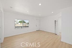 35328 80th St, Littlerock, CA 93543 - unfurnished room with light wood-style floors and recessed lighting