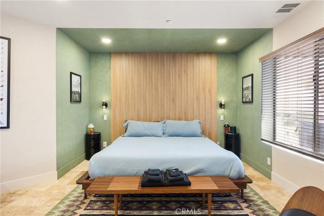 57093 Monticello Ct, Yucca Valley, CA 92284 - bedroom with recessed lighting, visible vents, baseboards, and multiple windows