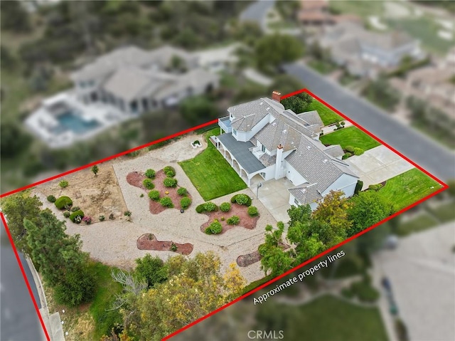 birds eye view of property