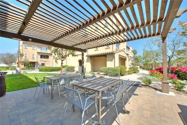 803 N Dalton Ave, Azusa, CA 91702 - view of patio with a pergola and outdoor dining space