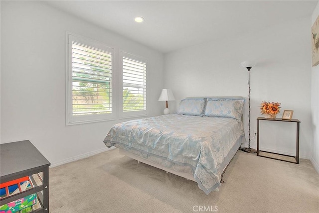 803 N Dalton Ave, Azusa, CA 91702 - bedroom featuring baseboards, carpet flooring, and recessed lighting