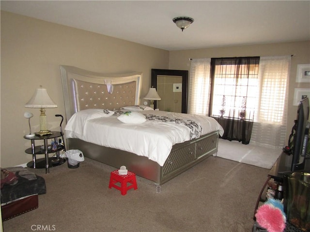 bedroom with carpet flooring
