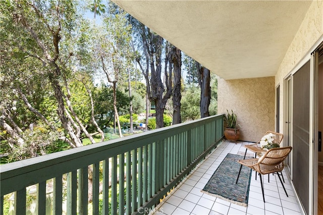 view of balcony