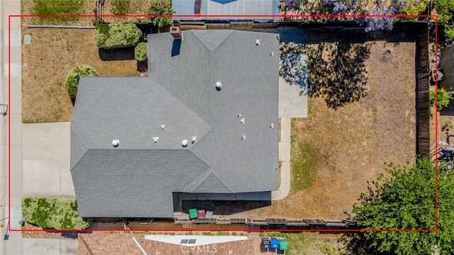 23607 Dracaea Ave, Moreno Valley, CA 92553 - view from above of property with property boundaries highlighted