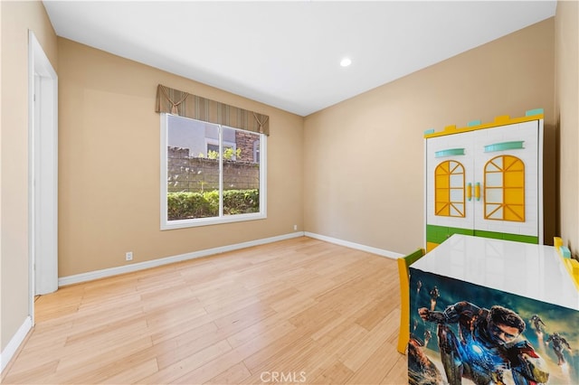 17265 Blue Spruce Ln, Yorba Linda, CA 92886 - spare room with wood finished floors, baseboards, and recessed lighting