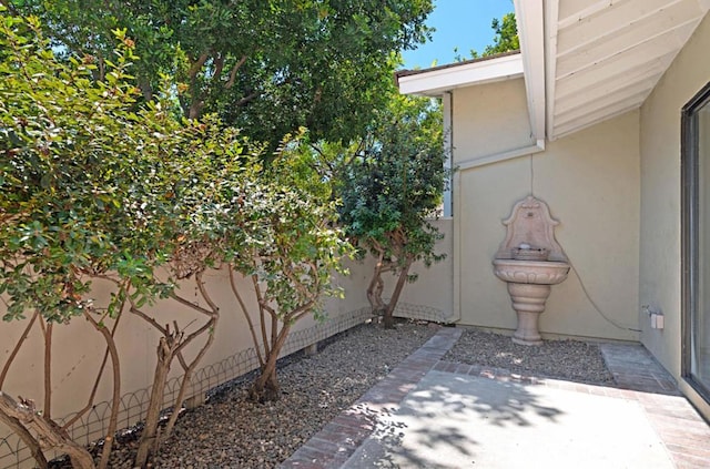 view of patio with fence
