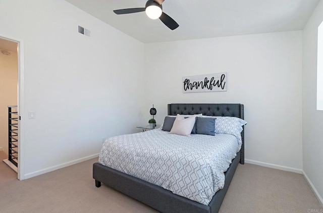3906 Caminito Del Mar Surf, San Diego, CA 92130 - carpeted bedroom with baseboards and ceiling fan