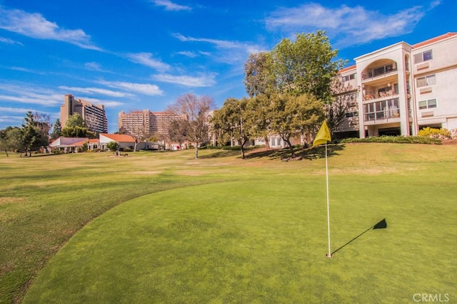 851 Ronda Mendoza Unit B, Laguna Woods, CA 92637 - view of home's community with a yard and an area to practice putting