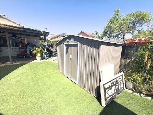 15696 Patricia St, Moreno Valley, CA 92551 - view of shed featuring fence