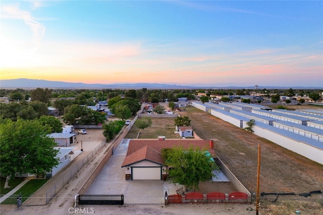 5111 W W Ave M2, Lancaster, CA 93536 - aerial view of property and surrounding area featuring mountains