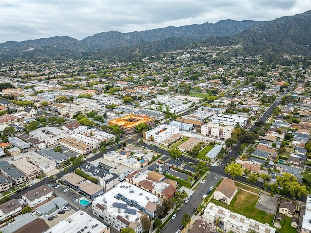 527 E Elmwood Ave Unit E, Burbank, CA 91501 - birds eye view of property with a mountain view
