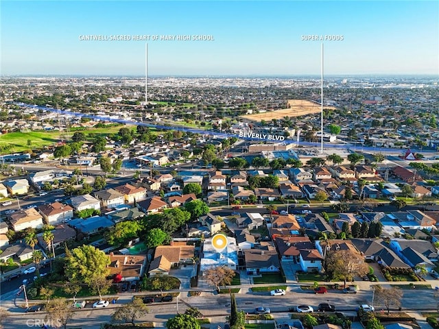 birds eye view of property featuring a residential view