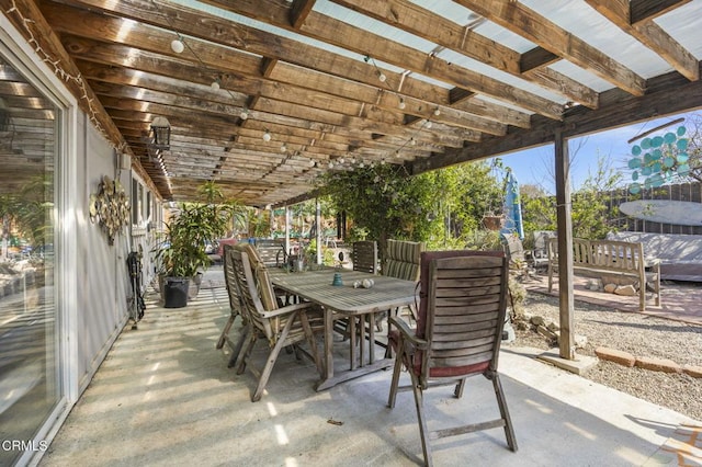 view of patio / terrace with outdoor dining area