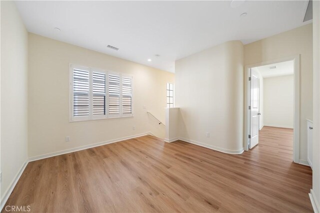 111 Messenger, Irvine, CA 92618 - spare room with recessed lighting, light wood-style flooring, visible vents, and baseboards