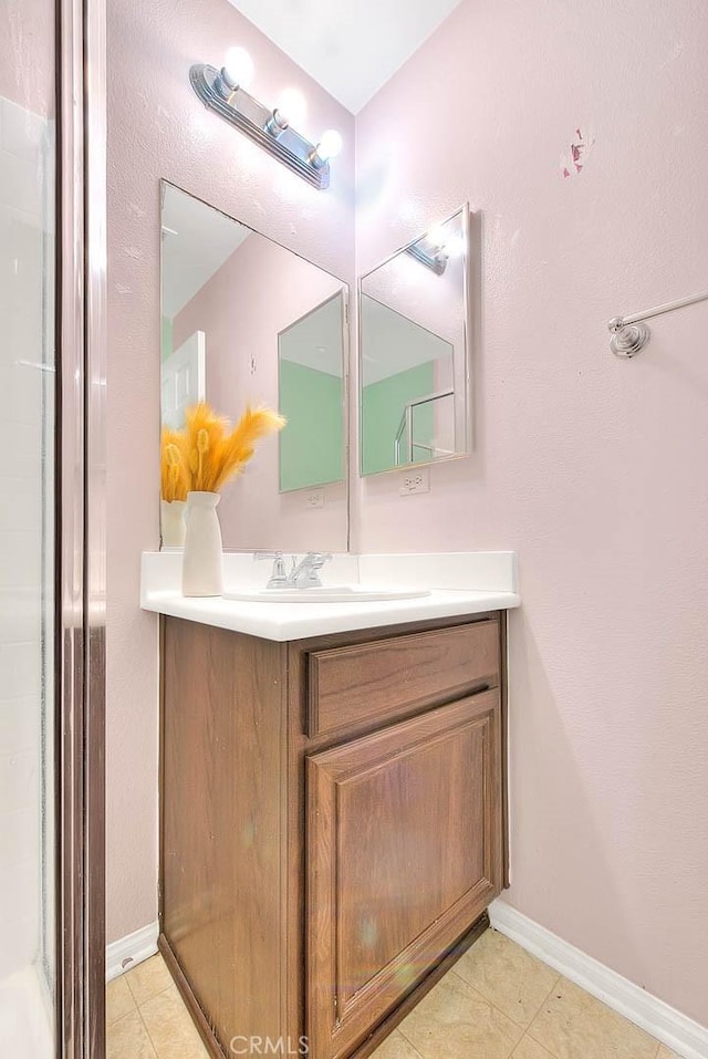 44936 Honey Locust Dr, Temecula, CA 92592 - bathroom featuring tile patterned flooring, vanity, and baseboards