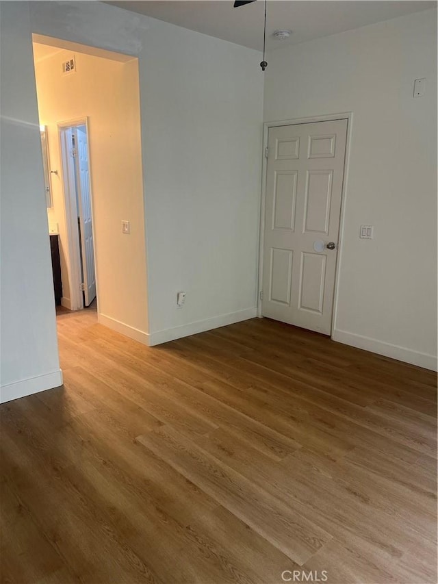 44936 Honey Locust Dr, Temecula, CA 92592 - spare room with baseboards, visible vents, and light wood-style flooring