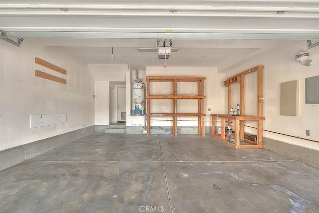 44936 Honey Locust Dr, Temecula, CA 92592 - garage with a garage door opener, electric panel, and secured water heater