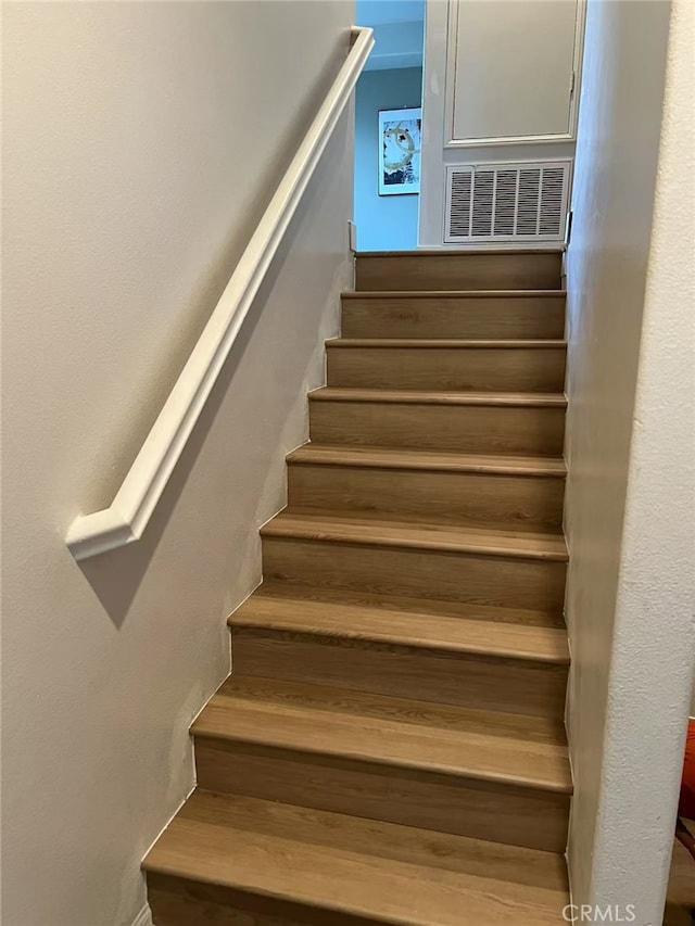 44936 Honey Locust Dr, Temecula, CA 92592 - stairs with wood finished floors and visible vents