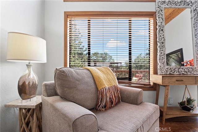 27363 Matterhorn Dr, Lake Arrowhead, CA 92352 - living area featuring wood finished floors and a healthy amount of sunlight