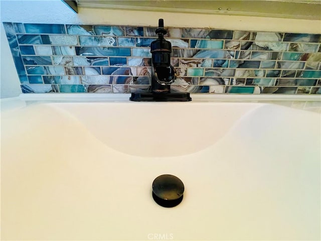 921 Piru Way, Frazier Park, CA 93225 - bathroom view of a sink and decorative backsplash