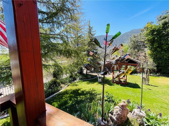 921 Piru Way, Frazier Park, CA 93225 - view of yard featuring a mountain view