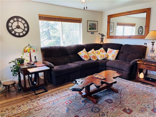 921 Piru Way, Frazier Park, CA 93225 - living area featuring wood finished floors
