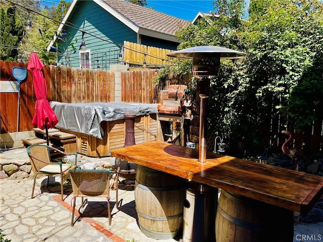 921 Piru Way, Frazier Park, CA 93225 - view of patio / terrace featuring a hot tub