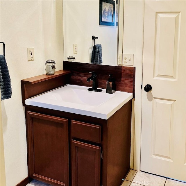 921 Piru Way, Frazier Park, CA 93225 - bathroom featuring vanity and tile patterned flooring