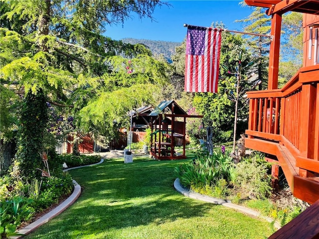921 Piru Way, Frazier Park, CA 93225 - view of grassy yard featuring a playground