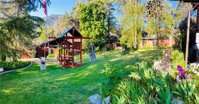 921 Piru Way, Frazier Park, CA 93225 - view of yard with a playground and fence