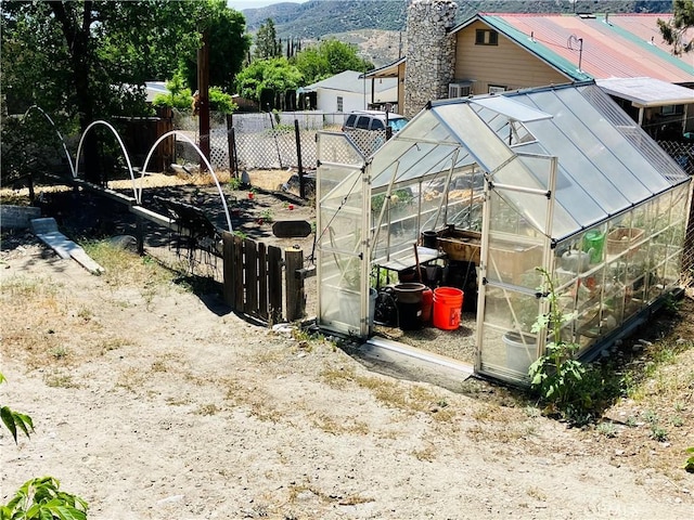 921 Piru Way, Frazier Park, CA 93225 - view of greenhouse featuring a mountain view