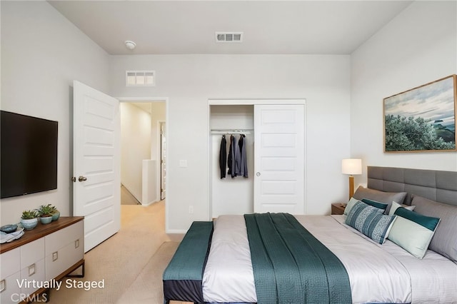 219 Aurora Ln, Pomona, CA 91767 - bedroom with light colored carpet and a closet