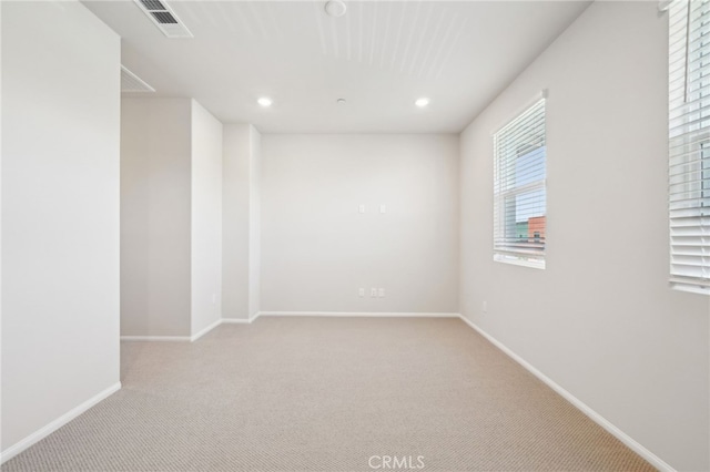 219 Aurora Ln, Pomona, CA 91767 - unfurnished room with carpet flooring, baseboards, and recessed lighting