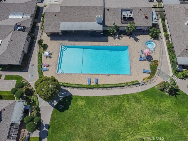 999 E Valley Blvd Unit 44, Alhambra, CA 91801 - bird's eye view of a pool