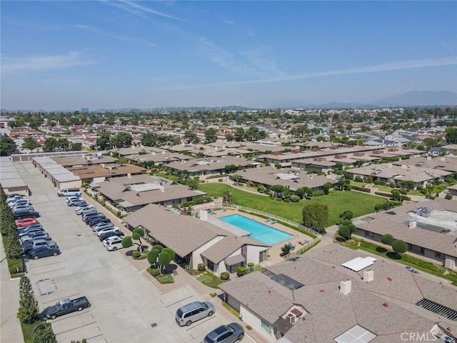 999 E Valley Blvd Unit 44, Alhambra, CA 91801 - aerial view of residential area with a pool and mountains