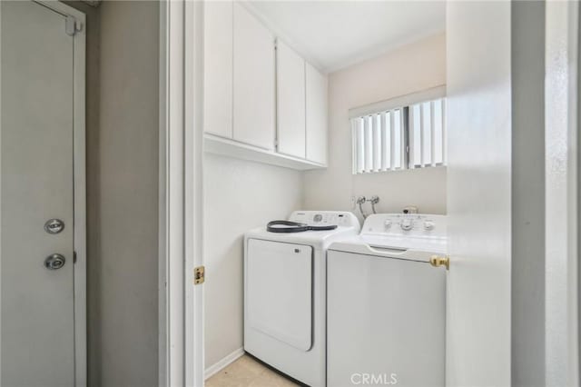 447 Westminister Dr, San Jacinto, CA 92583 - washroom featuring independent washer and dryer and cabinet space