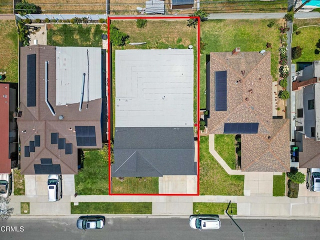 1421 E Abbottson St, Carson, CA 90746 - aerial view of property and surrounding area with property parcel outlined