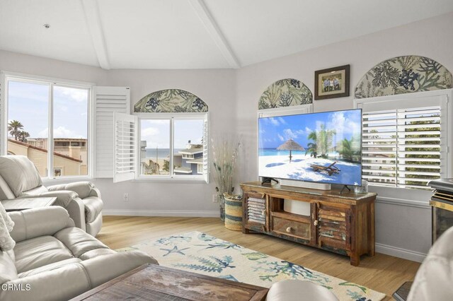 5270 W Wooley Rd, Oxnard, CA 93035 - living area with wood finished floors and baseboards