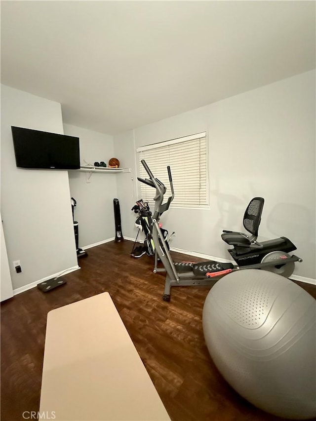 2579 Oak Springs Pl, Ontario, CA 91761 - exercise area with wood finished floors and baseboards