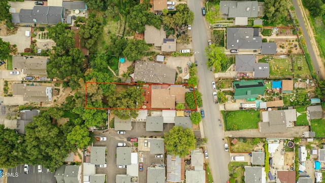 232 Prospect St, Oak View, CA 93022 - aerial view of residential area featuring property parcel outlined