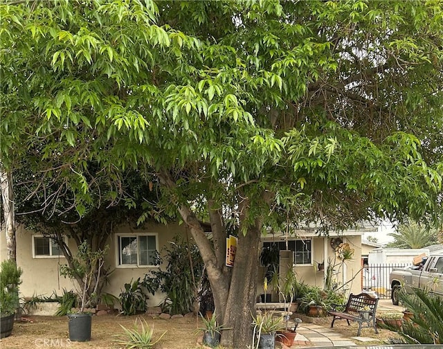 1017 N Alice Ave, Rialto, CA 92376 - back of house featuring stucco siding, fence, and a patio