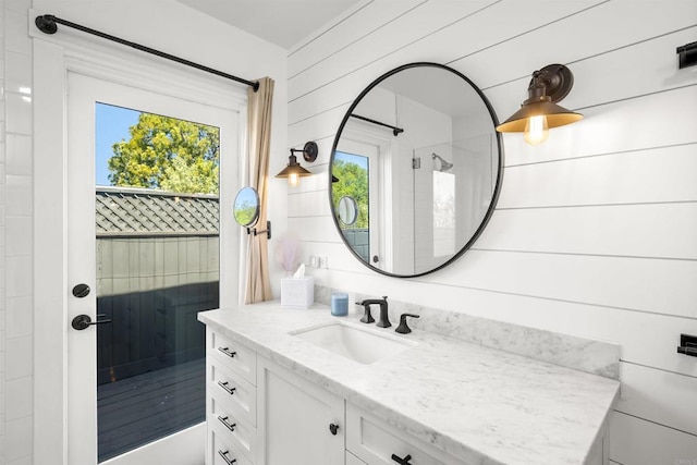 bathroom featuring vanity