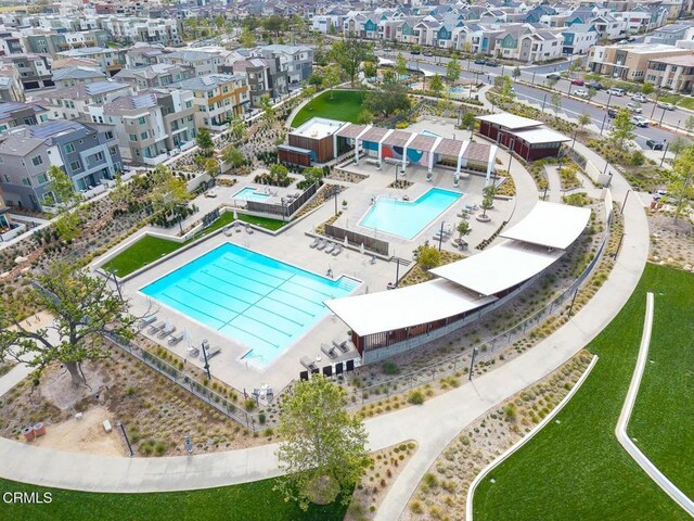26945 Nature View Pl, Valencia, CA 91381 - drone / aerial view of a pool
