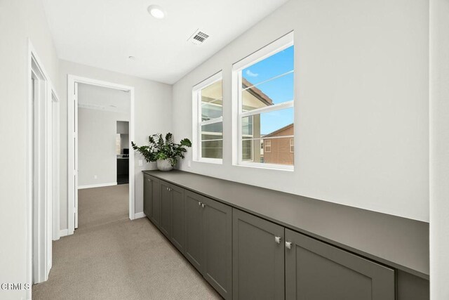 26945 Nature View Pl, Valencia, CA 91381 - hallway with light carpet and baseboards