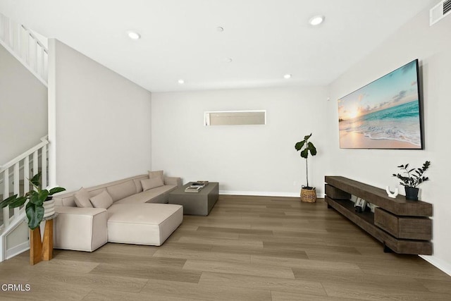 26945 Nature View Pl, Valencia, CA 91381 - living area with recessed lighting, light wood finished floors, and baseboards