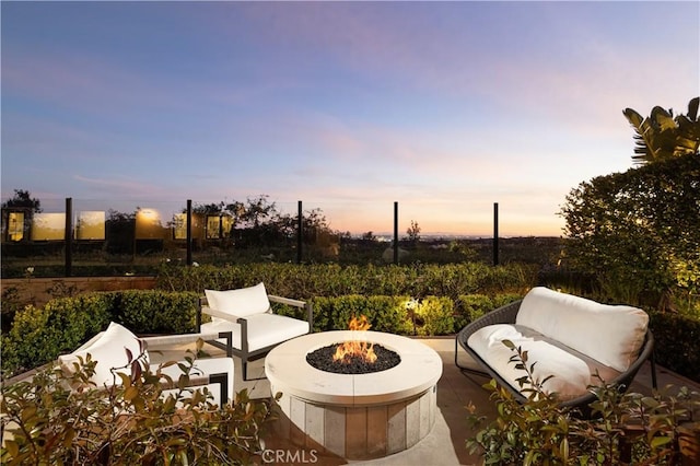 212 Clear Fls, Irvine, CA 92602 - view of patio / terrace with an outdoor fire pit
